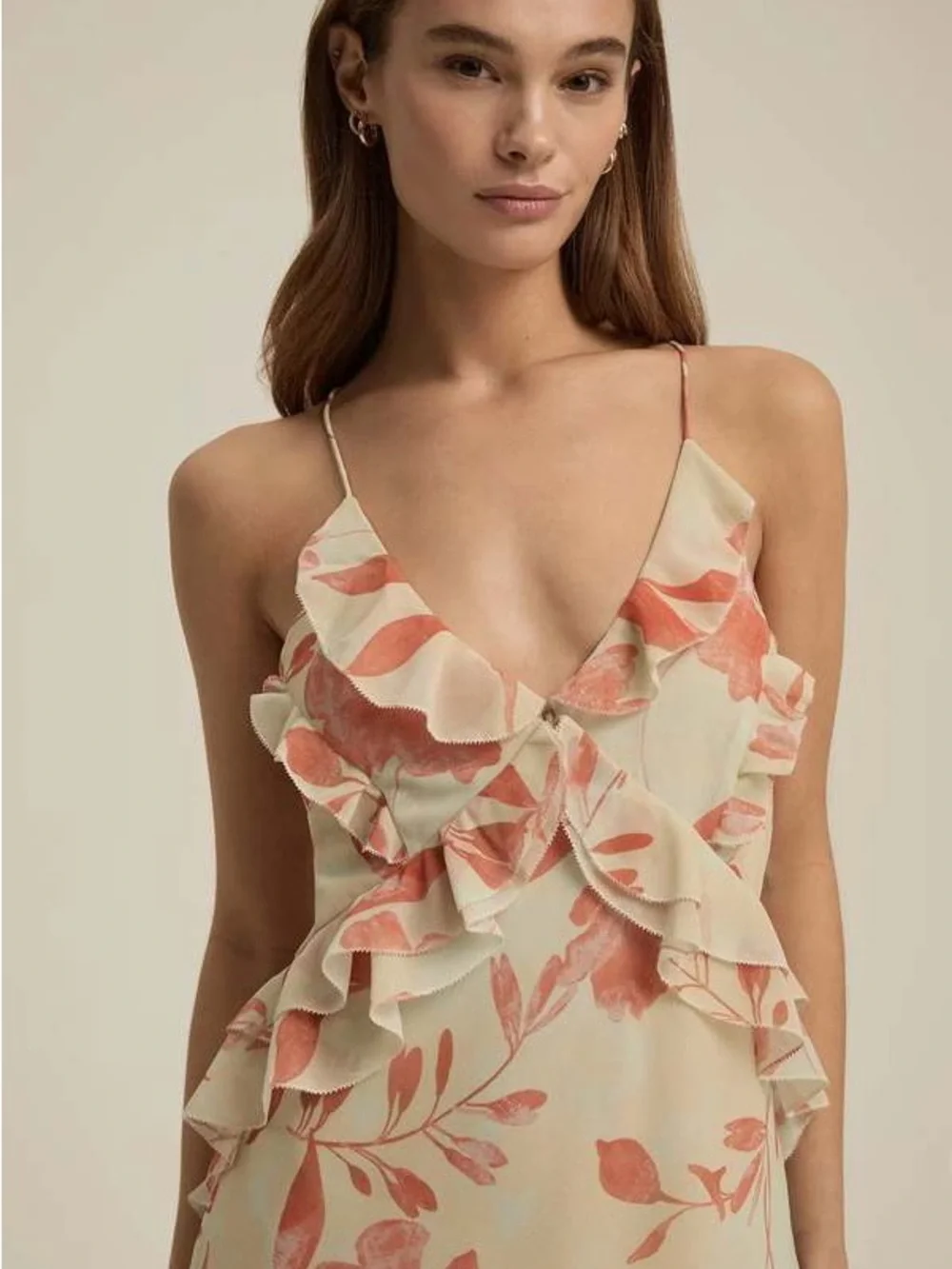 NEW FAVORITE DAUGHTER who me dress in beige Size S - Picture 2 of 15